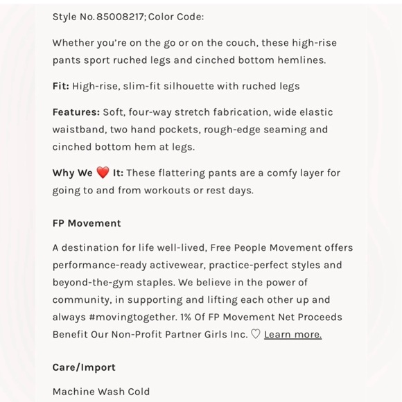 Closeout!▪️NWT Free People Start Up Sweat Pants in Heather Grey - Picture 6 of 7